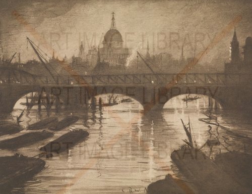 Image no. 4259: City of London from Waterl... (Christopher Richard Wynne Nevinson), code=S, ord=0, date=early 20th century